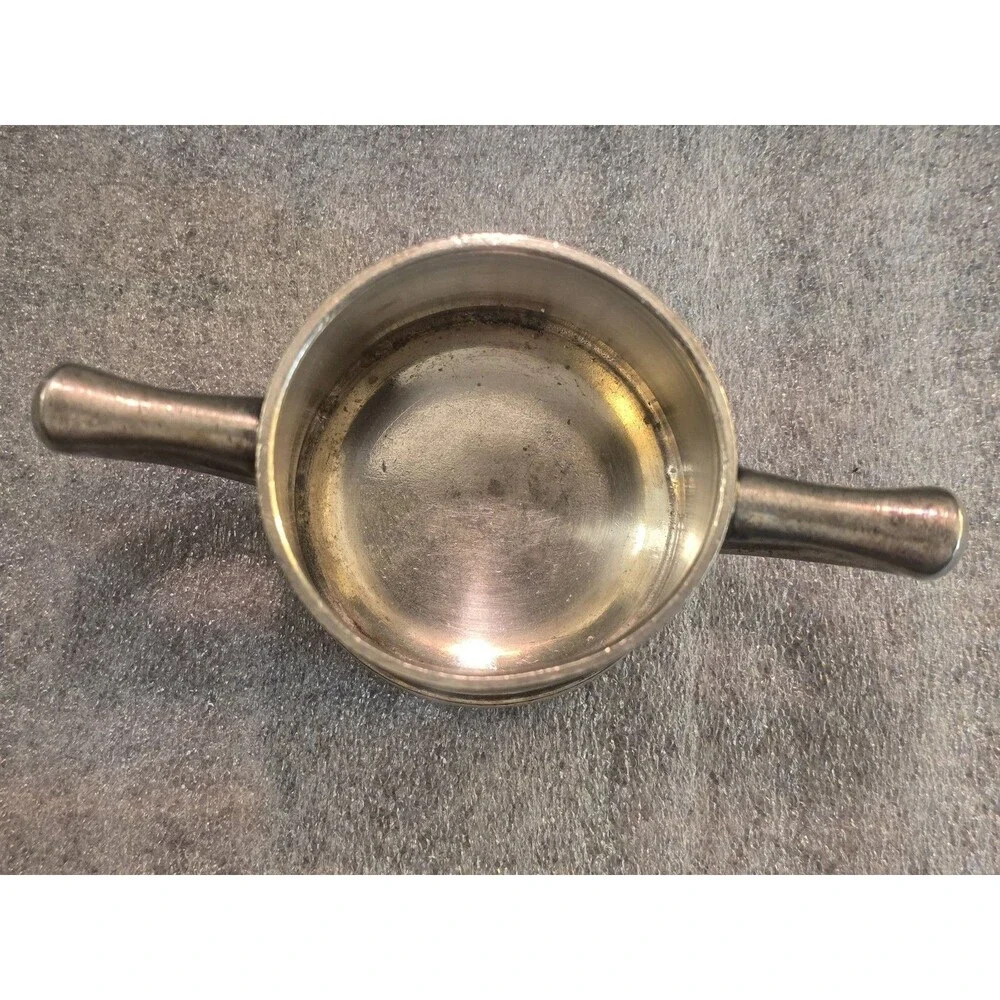 Benedict Indestructo Silver Soldered Sugar Bowl & Creamer PSH EPNS #1235 1239